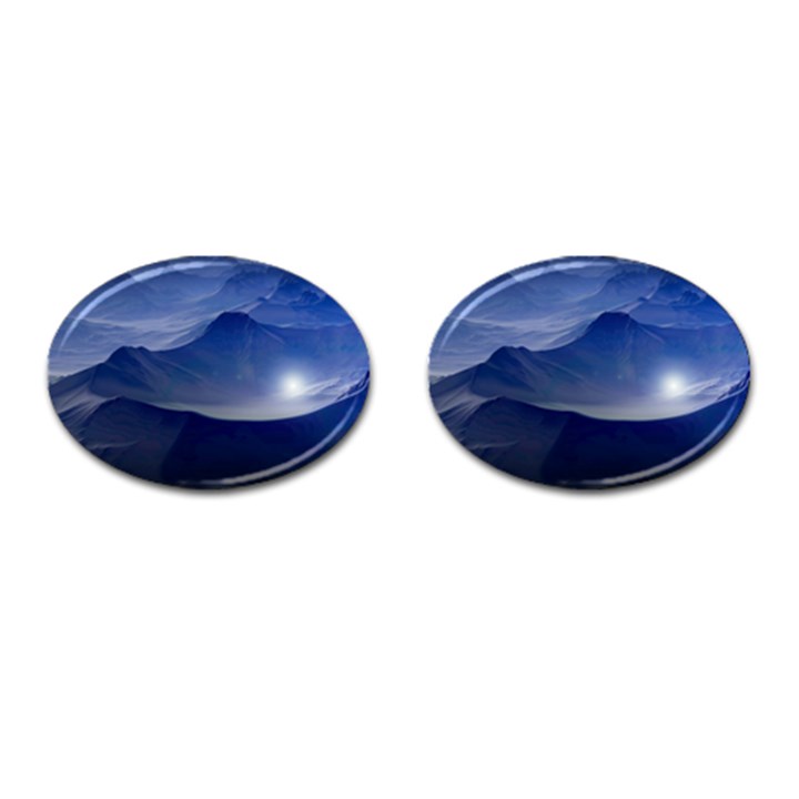 Planet Discover Fantasy World Cufflinks (Oval)