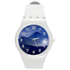 Planet Discover Fantasy World Round Plastic Sport Watch (m) by Nexatart