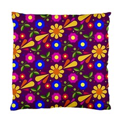 Flower Pattern Illustration Background Standard Cushion Case (two Sides) by Nexatart