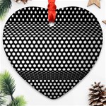 Holes Sheet Grid Metal Heart Ornament (Two Sides) Front