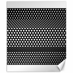 Holes Sheet Grid Metal Canvas 8  X 10  by Nexatart