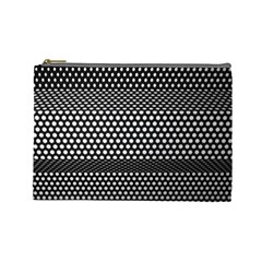 Holes Sheet Grid Metal Cosmetic Bag (large)  by Nexatart