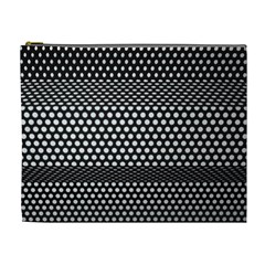 Holes Sheet Grid Metal Cosmetic Bag (xl) by Nexatart