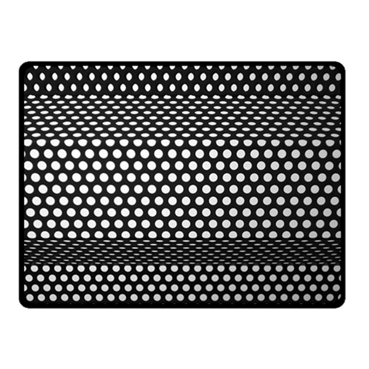 Holes Sheet Grid Metal Fleece Blanket (Small)