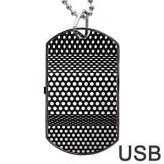 Holes Sheet Grid Metal Dog Tag Usb Flash (one Side) by Nexatart