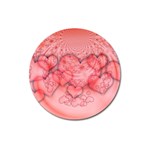 Heart Love Friendly Pattern Magnet 3  (Round) Front