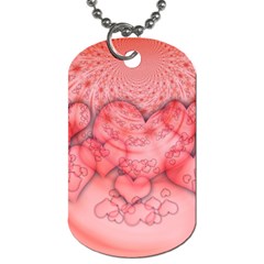 Heart Love Friendly Pattern Dog Tag (one Side) by Nexatart