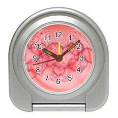 Heart Love Friendly Pattern Travel Alarm Clocks by Nexatart