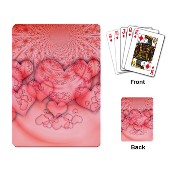 Heart Love Friendly Pattern Playing Card