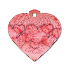 Heart Love Friendly Pattern Dog Tag Heart (one Side) by Nexatart