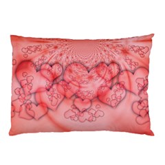 Heart Love Friendly Pattern Pillow Case by Nexatart