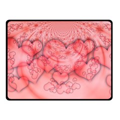 Heart Love Friendly Pattern Fleece Blanket (small) by Nexatart