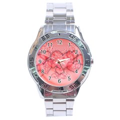 Heart Love Friendly Pattern Stainless Steel Analogue Watch by Nexatart