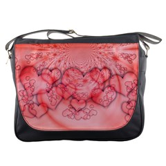 Heart Love Friendly Pattern Messenger Bags by Nexatart