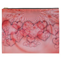 Heart Love Friendly Pattern Cosmetic Bag (xxxl)  by Nexatart