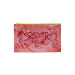 Heart Love Friendly Pattern Cosmetic Bag (xs) by Nexatart