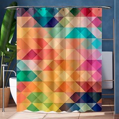 Texture Background Squares Tile Shower Curtain 60  X 72  (medium)  by Nexatart