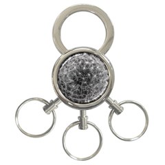 Dandelion Fibonacci Abstract Flower 3-ring Key Chains by Nexatart