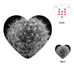 Dandelion Fibonacci Abstract Flower Playing Cards (heart)  by Nexatart