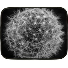 Dandelion Fibonacci Abstract Flower Fleece Blanket (mini) by Nexatart