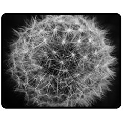 Dandelion Fibonacci Abstract Flower Fleece Blanket (medium)  by Nexatart