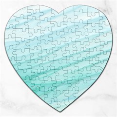 Blue Texture Seawall Ink Wall Painting Jigsaw Puzzle (heart) by Nexatart