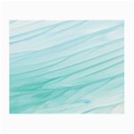 Blue Texture Seawall Ink Wall Painting Small Glasses Cloth (2-Side) Front