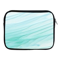 Blue Texture Seawall Ink Wall Painting Apple Ipad 2/3/4 Zipper Cases by Nexatart