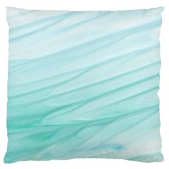 Blue Texture Seawall Ink Wall Painting Standard Flano Cushion Case (two Sides) by Nexatart