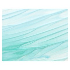 Blue Texture Seawall Ink Wall Painting Double Sided Flano Blanket (medium)  by Nexatart