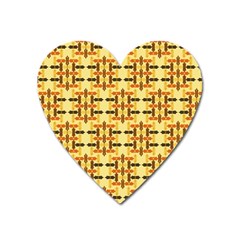 Ethnic Traditional Vintage Background Abstract Heart Magnet by Nexatart