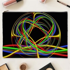 Ball Abstract Pattern Lines Cosmetic Bag (xxxl)  by Nexatart