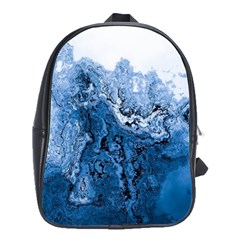 Water Nature Background Abstract School Bag (large)