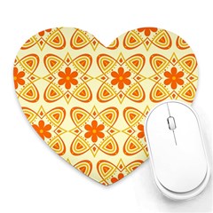 Background Floral Forms Flower Heart Mousepads by Nexatart