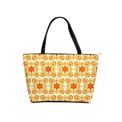 Background Floral Forms Flower Shoulder Handbags by Nexatart