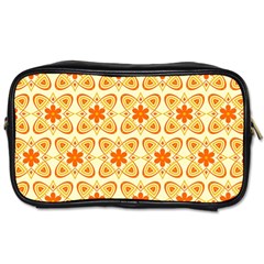 Background Floral Forms Flower Toiletries Bags by Nexatart