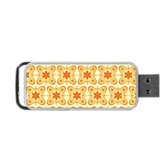 Background Floral Forms Flower Portable Usb Flash (one Side) by Nexatart