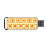 Background Floral Forms Flower Portable USB Flash (One Side) Front