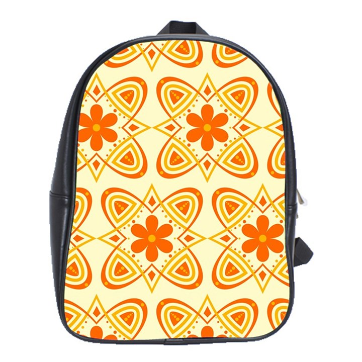 Background Floral Forms Flower School Bag (XL)