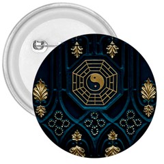 Ying Yang Abstract Asia Asian Background 3  Buttons by Nexatart