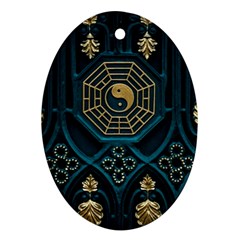 Ying Yang Abstract Asia Asian Background Ornament (oval) by Nexatart