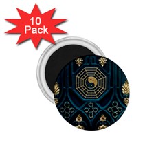 Ying Yang Abstract Asia Asian Background 1 75  Magnets (10 Pack)  by Nexatart