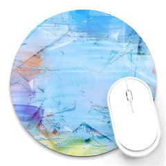 Background Art Abstract Watercolor Round Mousepads