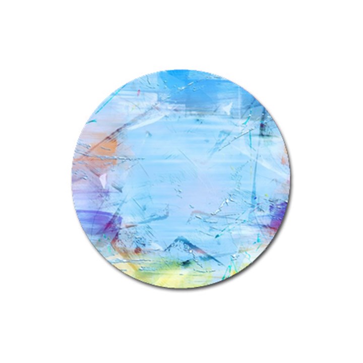 Background Art Abstract Watercolor Magnet 3  (Round)