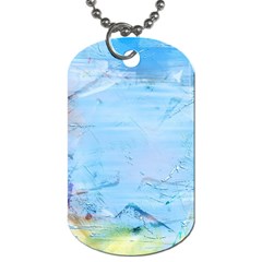 Background Art Abstract Watercolor Dog Tag (Two Sides)