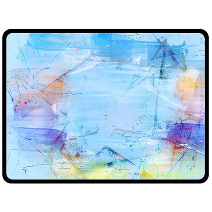 Background Art Abstract Watercolor Fleece Blanket (Large) 