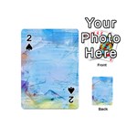 Background Art Abstract Watercolor Playing Cards 54 (Mini)  Front - Spade2