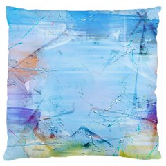 Background Art Abstract Watercolor Large Flano Cushion Case (One Side)