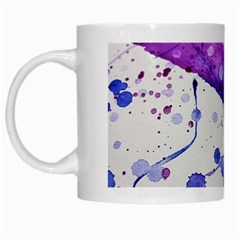 Art Painting Abstract Spots White Mugs by Nexatart