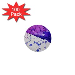 Art Painting Abstract Spots 1  Mini Buttons (100 Pack)  by Nexatart